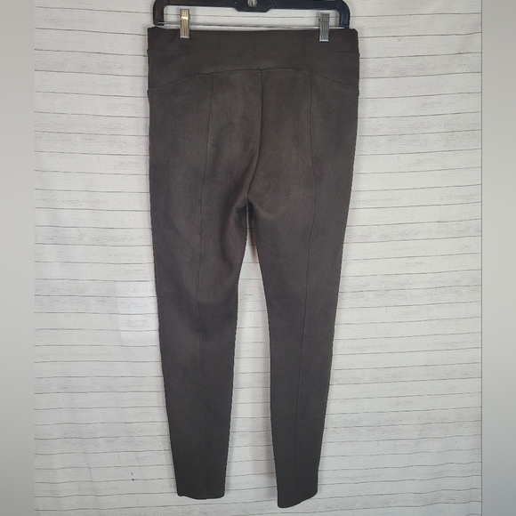 Spanx High Waist Faux Suede Leggings in Chocolate Brown, sz Large - Picture 8 of 16